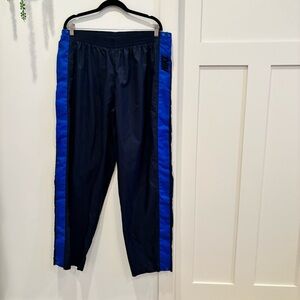 Vintage 90s Nike XL Blue Breakaway Tearaway Pants Windbreaker Nylon Track
